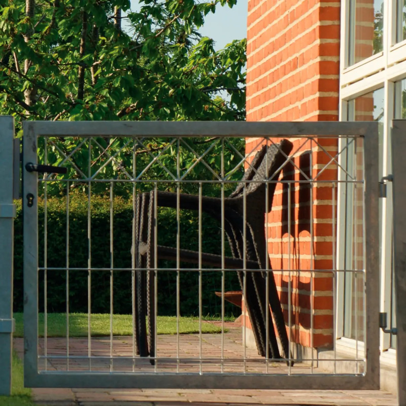 Hortus Låge Til Panelhegn Med Deko  Quot   Quot  75   100 Cm Galvaniseret