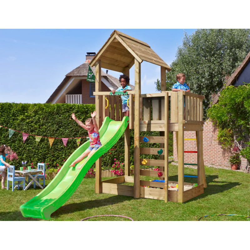 Jungle Gym Mansion     Legetårn 332   223   379 Cm   Ekskl  Rutsjebane