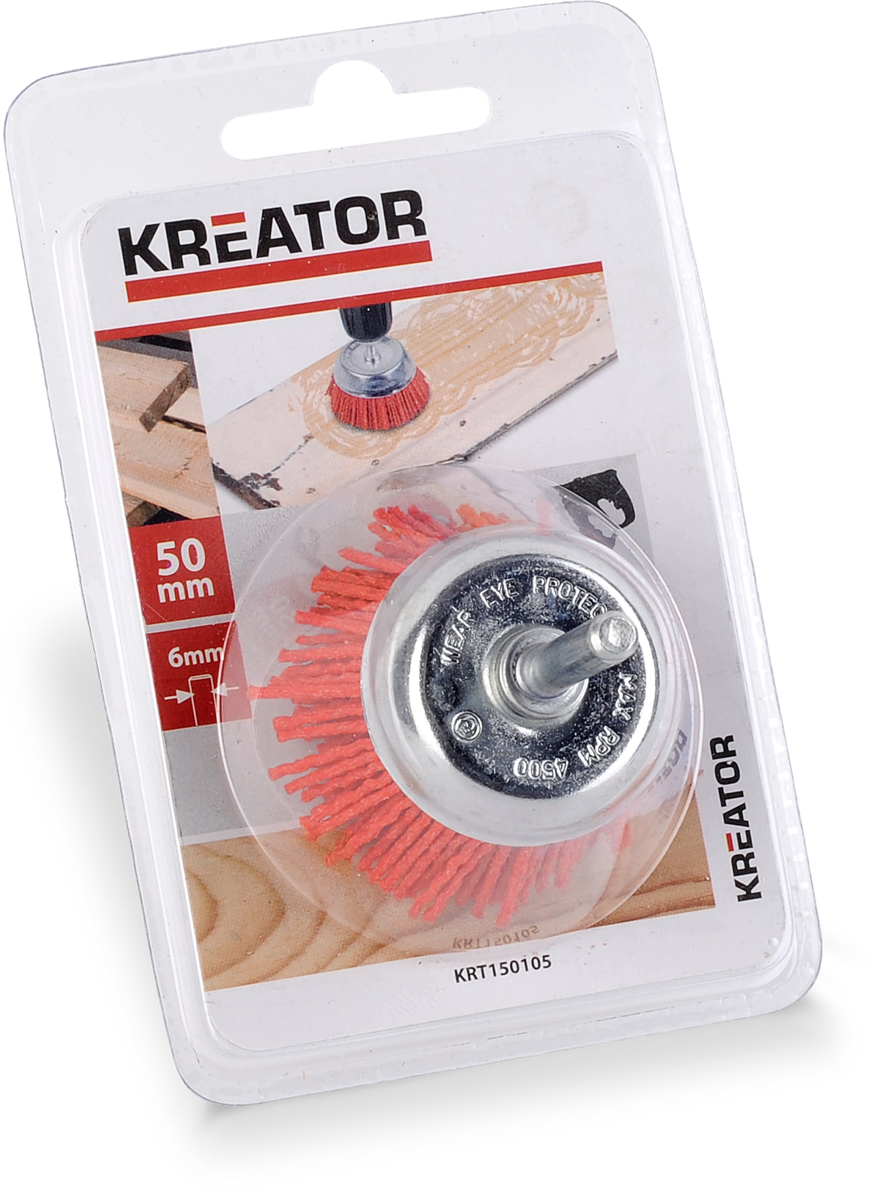 Kopbørste Nylon   50 Mm Til Boremaskine