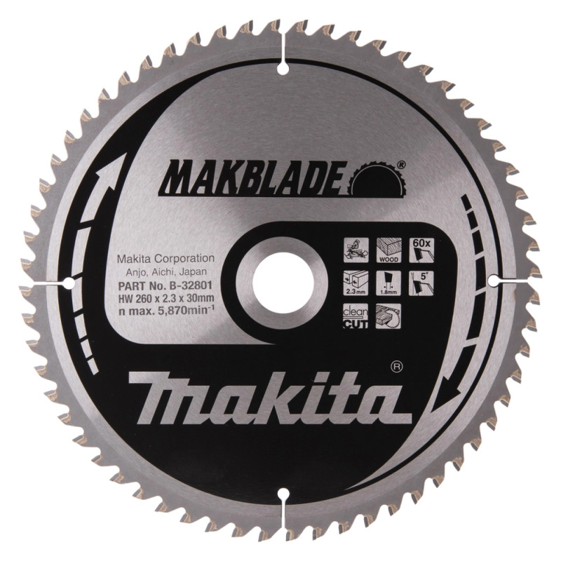 Makita Hm Klinge 260x30x60z  -32801
