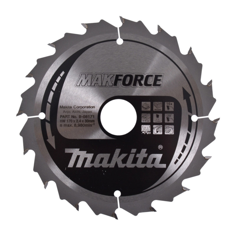 Makita Hm-klinge 170mm 16t  -08171