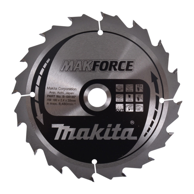 Makita Hm-klinge 180mm 16t  -08187