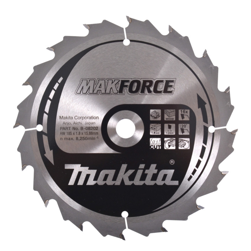 Makita Hm-klinge 185mm 16t  -08202