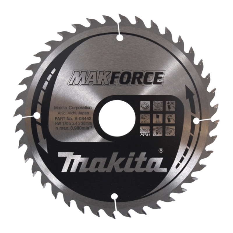 Makita Hm-klinge 170mm 40t  -08442