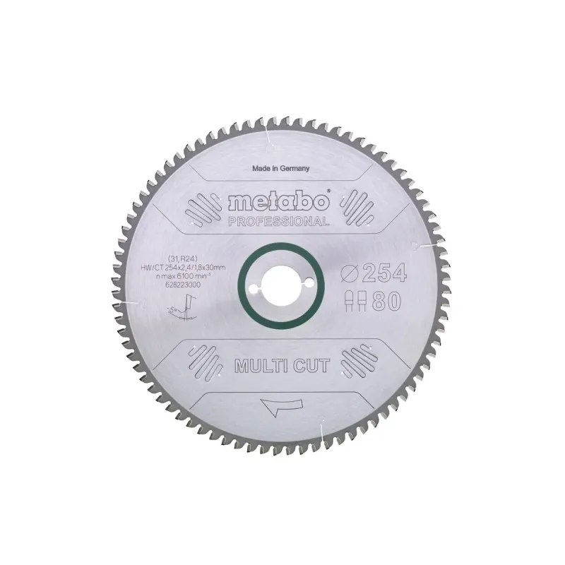 Metabo 4007430177056 628092000 Rundsavklinge Multi Cut  Kvalitet Professional  Til Semistationære Rundsav
