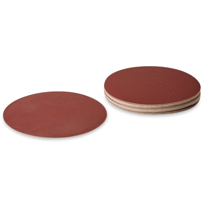 ø200 Mm Velcro Sliberondeller Uden Huller   25 Stk  Korn P40