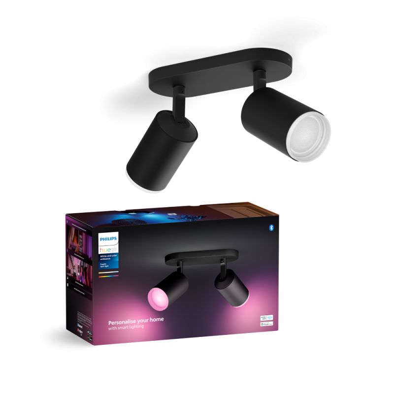 Philips Hue Fugato White And Color Ambiance Spiral Spot Sort Med   Spots