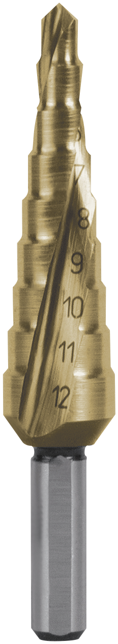 Trappebor Hss-tin Spiral Str09  -12