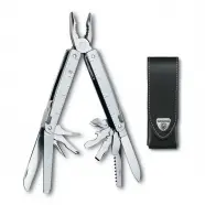 Victorinox Swisstool In Leather Pouch   Multitool