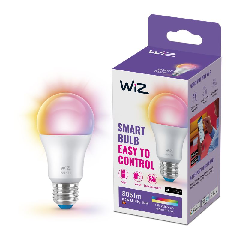 Wiz Color Led Standardpære E27 Mat 60w