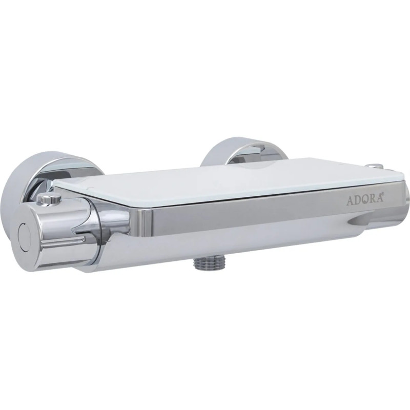 Adora Exigo Comfort Plus Cc150 Term Armatur  Krom Hvid Glas