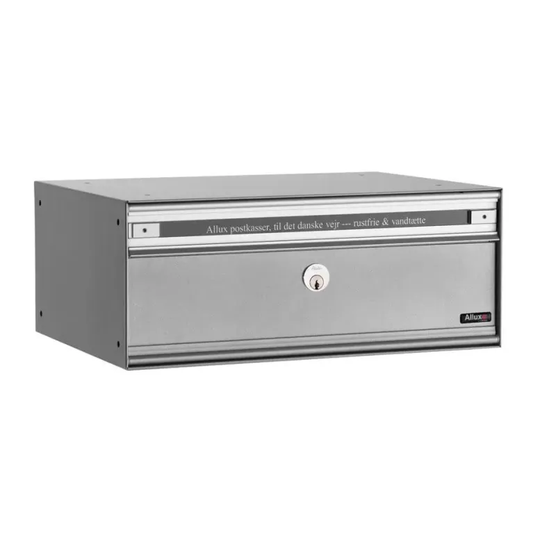 Allux Pc2 Uden Lås   Modul Alu  Grå    Stållåge Systempostkasse F47855-7g