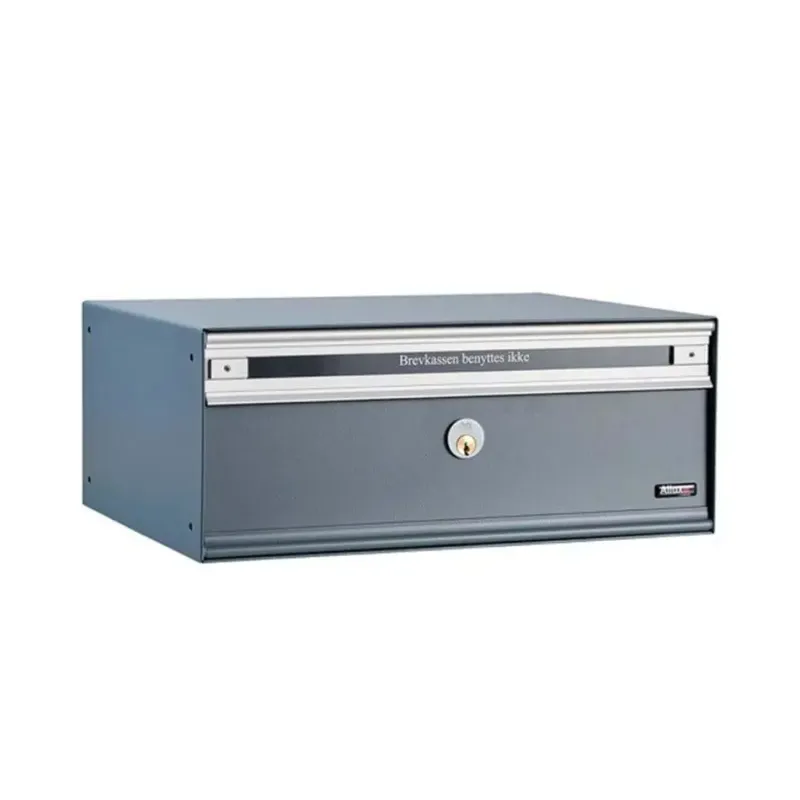 Allux Pc2 Uden Lås   Modul Antracit    Stållåge Systempostkasse F47855-5an