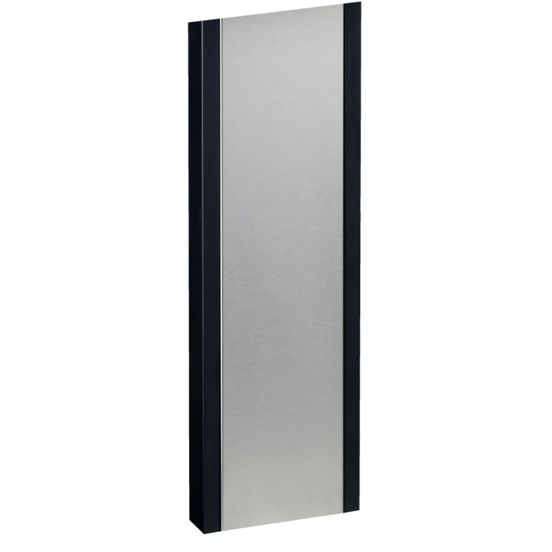 Allux Stander 1001 Universalstander Sort    Rustfri Stål Front Til Postkasse F61115