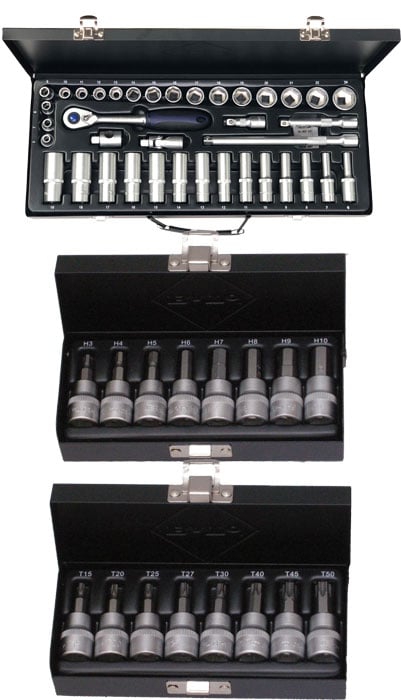 Bato Kombi Pakke  Topnøglesæt  -24mm     Quot  Stifttopsæt  -10mm     Quot  Stifttopsæt Torx 15-50     Quot  54 Dele