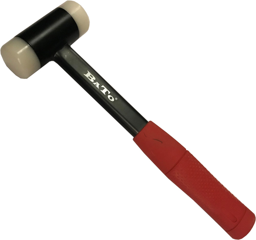 Bato Nylonhammer 40 Mm  Stålskaft Med Gummigreb