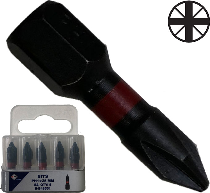 Bato     Quot  Bits Torsion S4 Slag Pz1   25mm