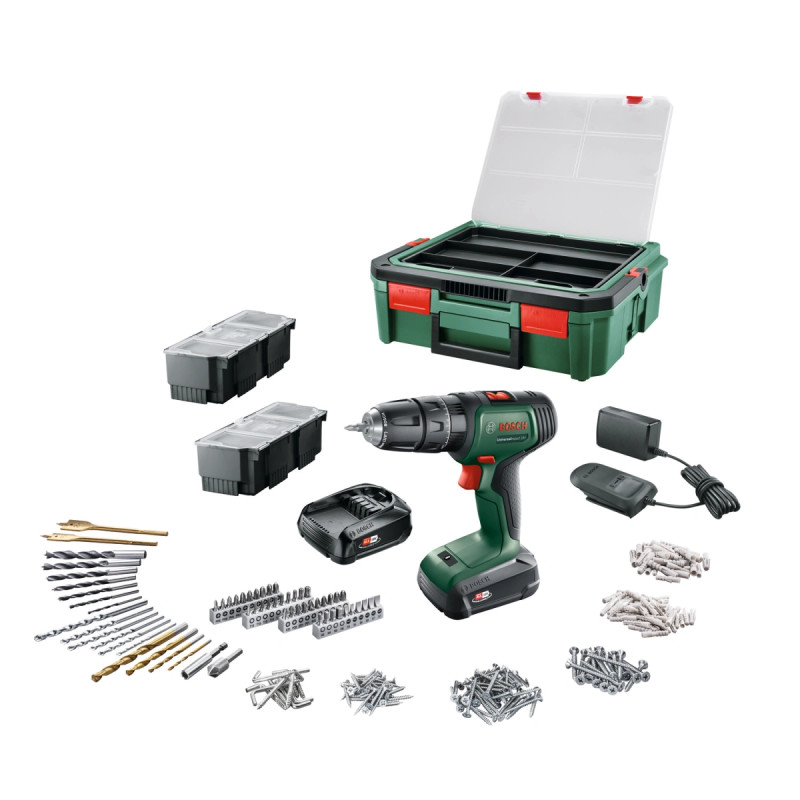 Bosch Akkuslagboremaskine 18v 2x1 5ah  -box 06039d4103