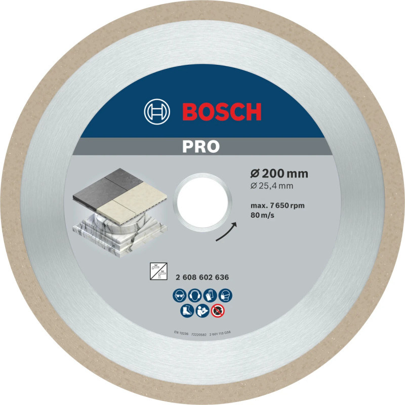 Bosch Diamantskive 200x25 4mm Best Ceramic 2608602636