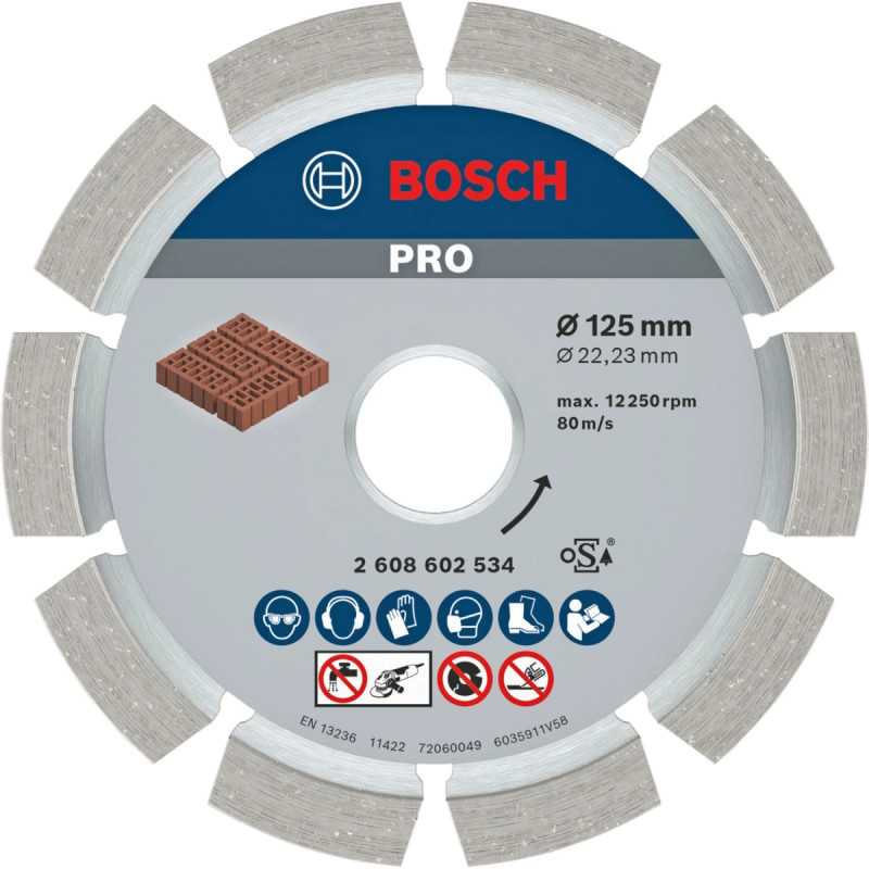 Bosch Diamantskive 125x6mm Til Fugefræsning 2608602534