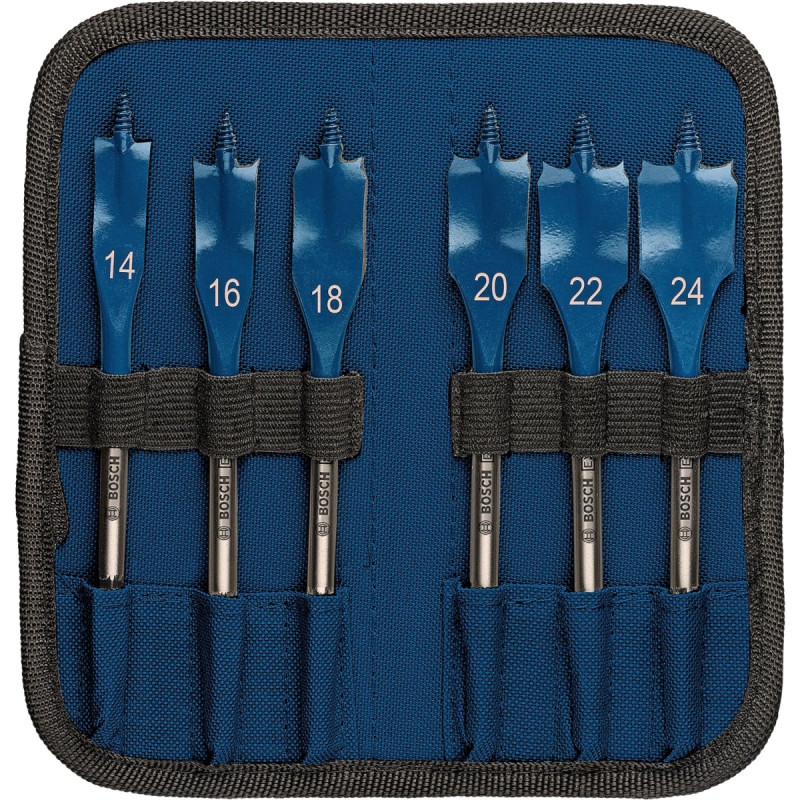 Bosch Fladfræsebor Sæt 14-24mm   Stk Self Cut 2608900332