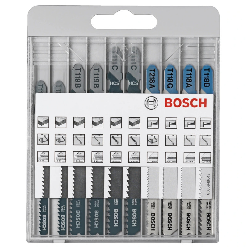 Bosch Stiksavklinge Wood Metal Basic 10 Stk Sæt 2607010630