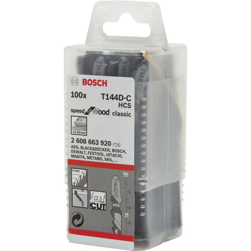 Bosch Stiksavklingeinger   144   Træ 100 Stk 2608637880