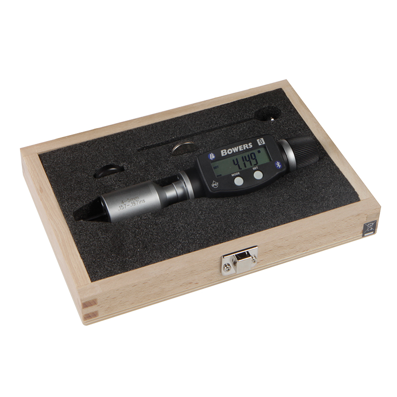 Bowers Sxtd4m-bt Digital  -punkt Mikrometer Sæt 10-20 Mm Med Bluetooth Og Kontrolringe