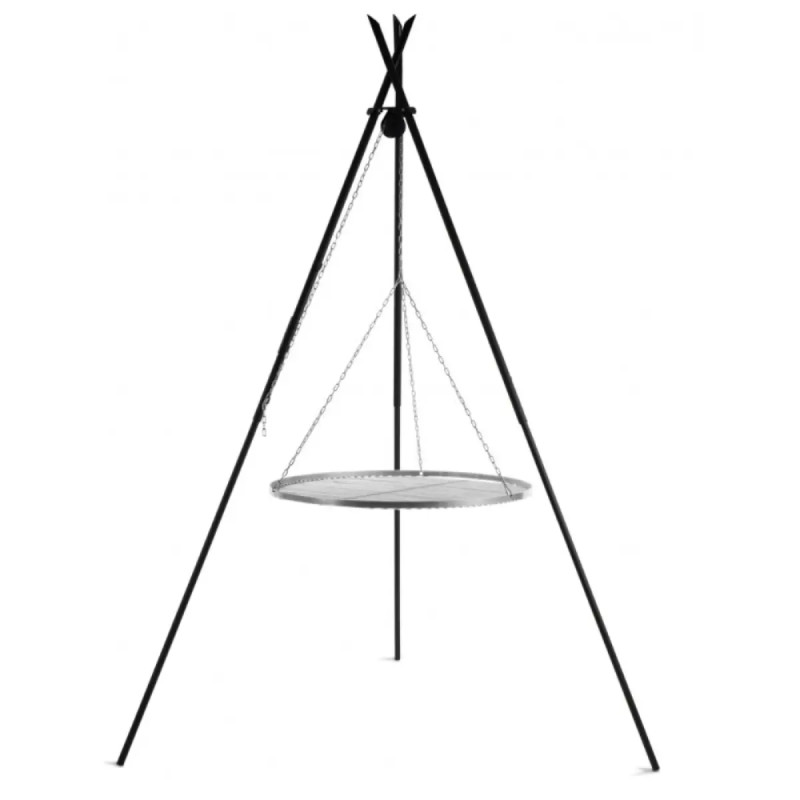 Cook King   Tipiâ  210 Cm Trefod Med 80 Cm Grillrist   Rustfrit Stål