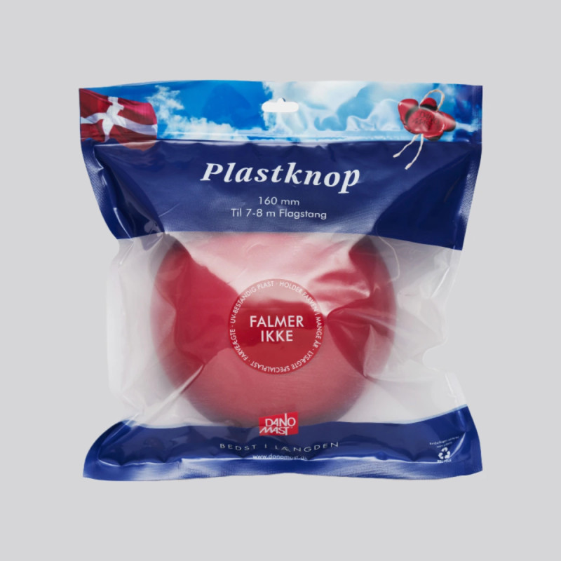 Dano Mast Rød Plast Knop       160mm