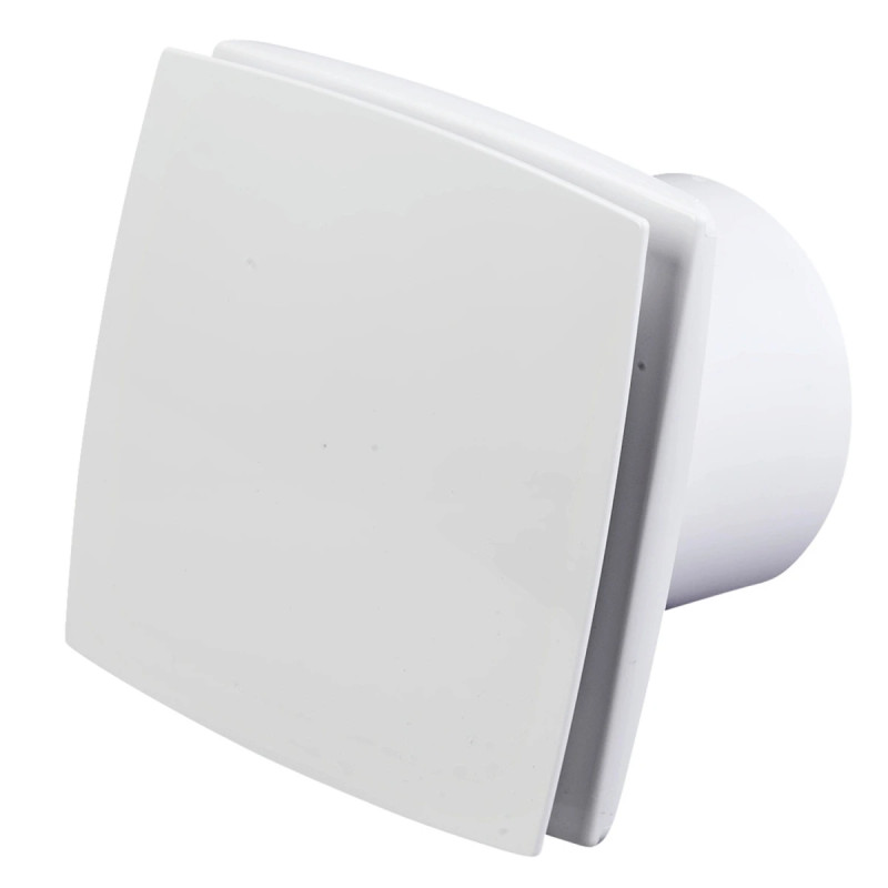 Duka El 700 Th Fugt- Og Tidsstyret  Front   Hvid Plast Ventilator