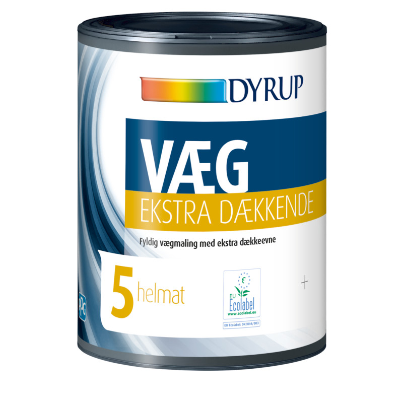 Dyrup Væg 05 Ekstra Dækkende Hvid   75lt
