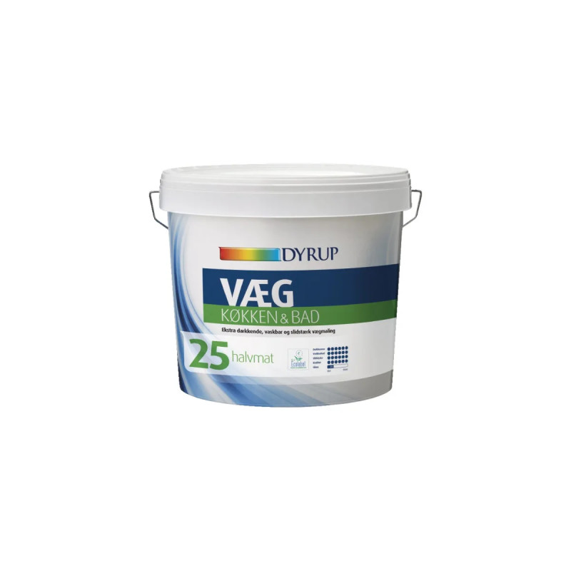 Dyrup Væg 25 Køkken   Bad Hvid   50lt
