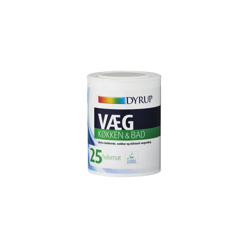 Dyrup Væg 25 Køkken   Bad Hvid   75lt