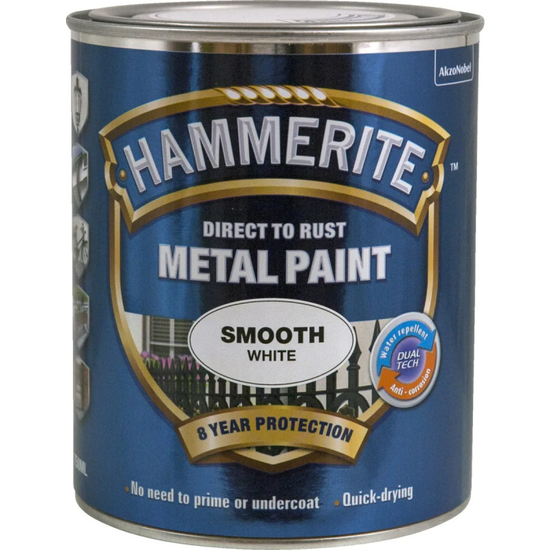 Hammerite Glat-effekt Hvid 750ml