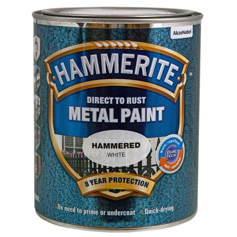 Hammerite Hammer-effekt Hvid 750ml