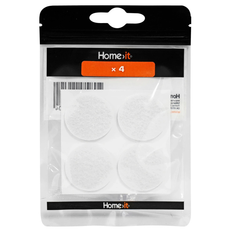 Home-it Filtpuder Selvklæbende ø35 Mm  Hvid   Stk