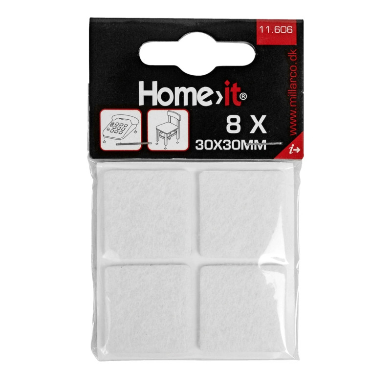 Home-it Filtpuder   Stk  30x30 Mm  Hvid