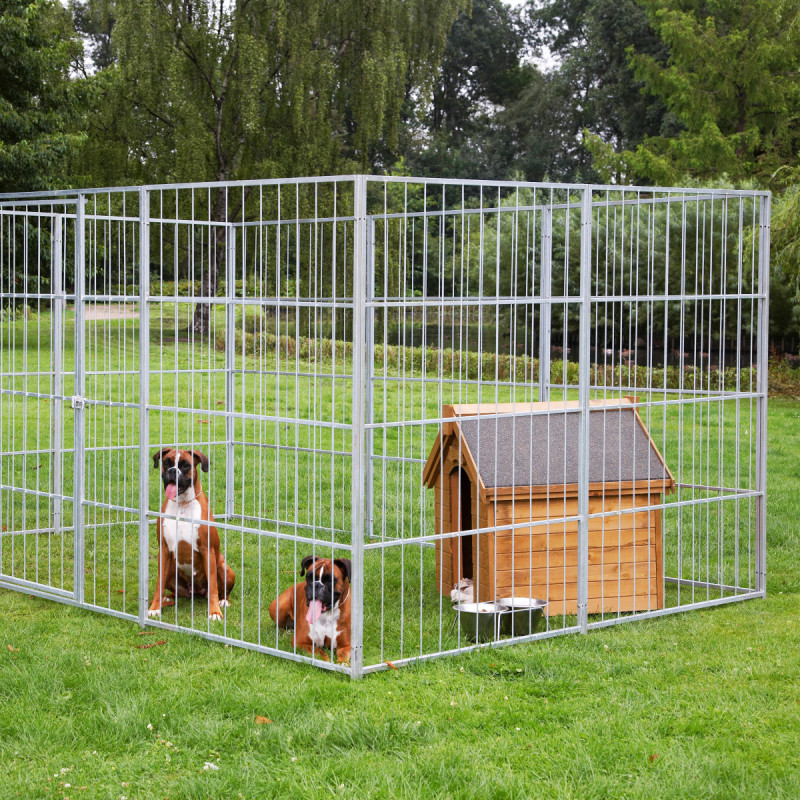 Hortus Hundegård Lille Model 180   120   240 Cm   Grå