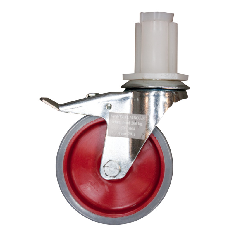 Jumbo Hjul 12   Cm    Bremse 200kg  Standard