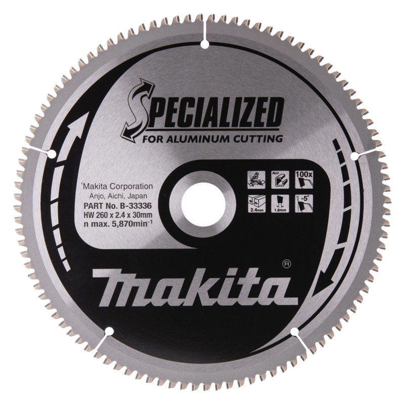 Makita Hm Savklinge 260x30x100z Alu  -33336