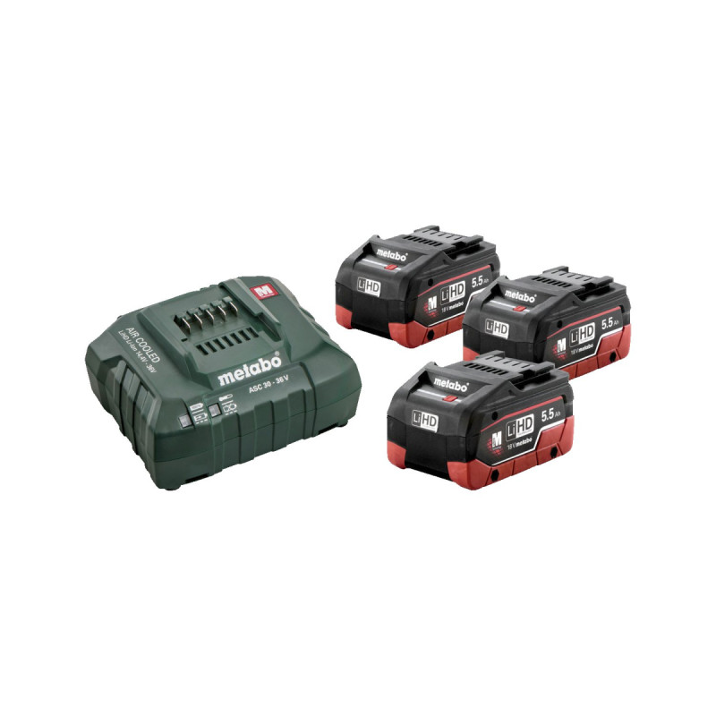 Metabo Basic-set 18 3x5   Asc 30-36 Lihd 685074000