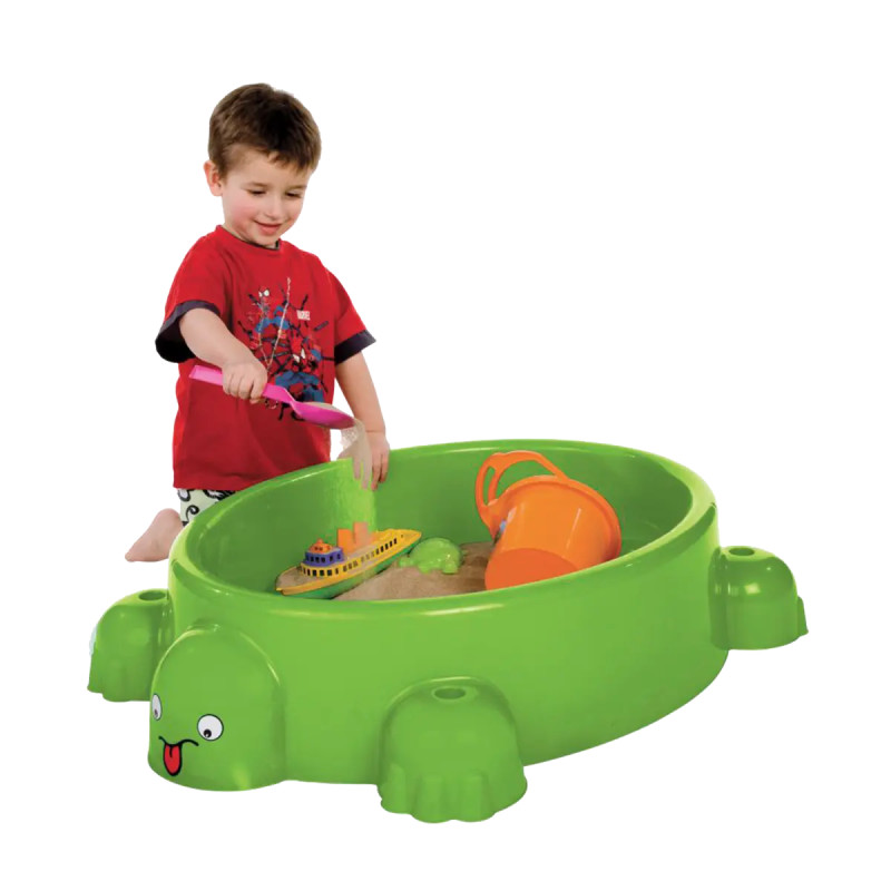 Paradiso Toys Sandkasse Skildpadde Med Låg 27   95     68 Cm Grøn