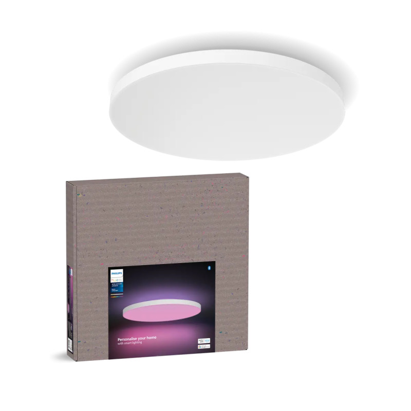 Philips Hue Datura White And Color Ambiance Rundt ø57   Cm Led Loftpanel   Hvid