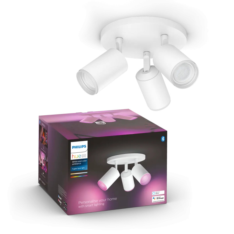 Philips Hue Fugato White And Color Ambiance Spiral Spot Hvid Med   Spots