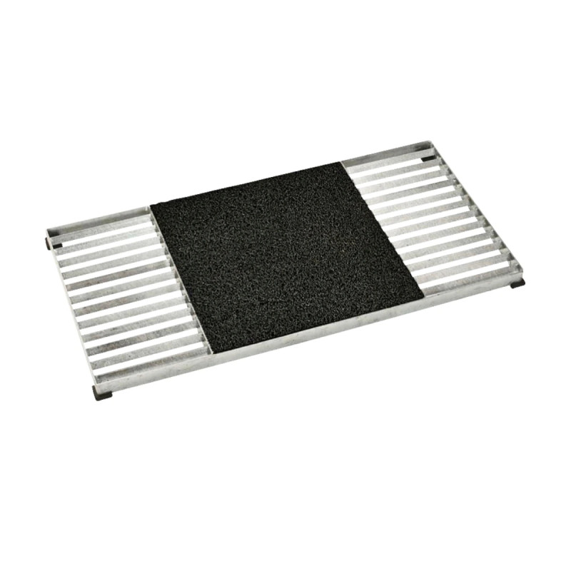 Plus Cubic Rist 40x80 Cm   Kunststofmåtte Sort
