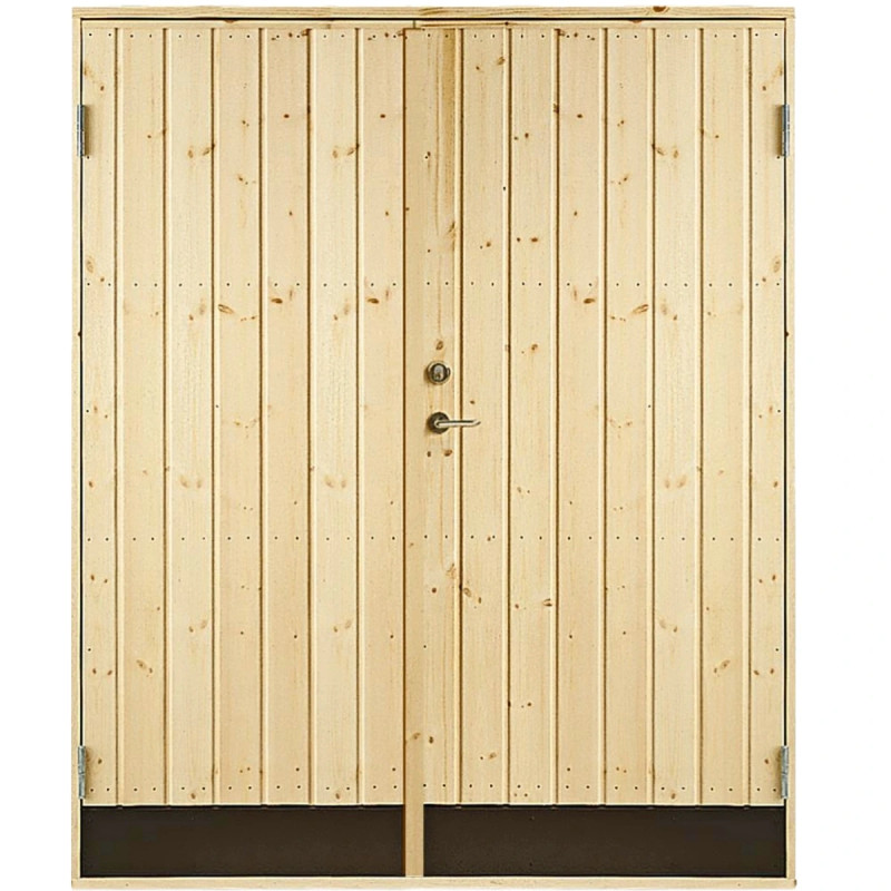 Plus Plus Udhusdør Dobbelt  Inkl  Karm   1512 Cm     1978mm Trykimprægneret