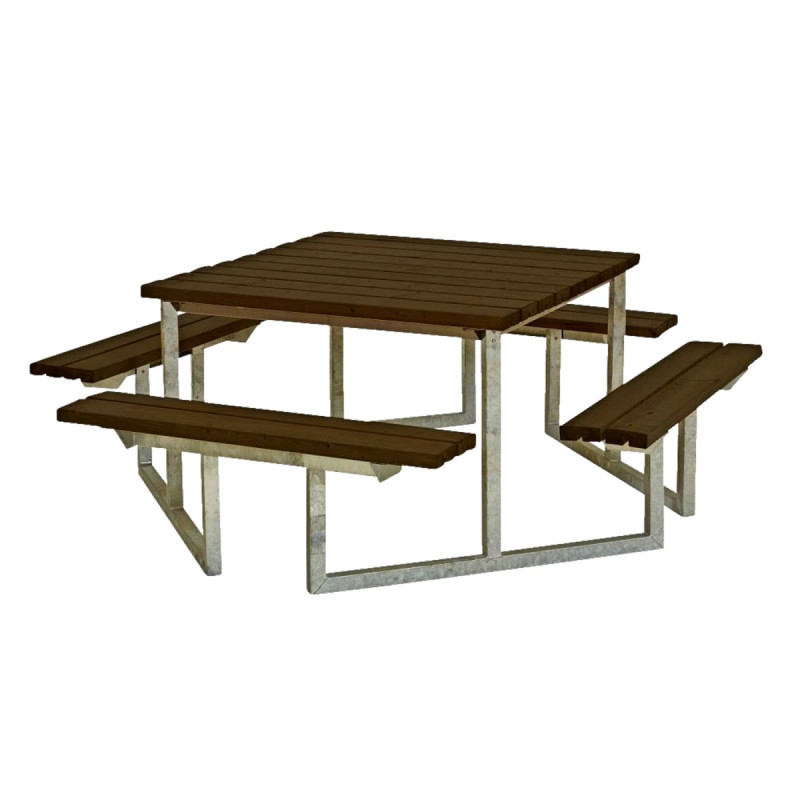 Plus Twist Bord Bænkesæt 204 Cm Sort