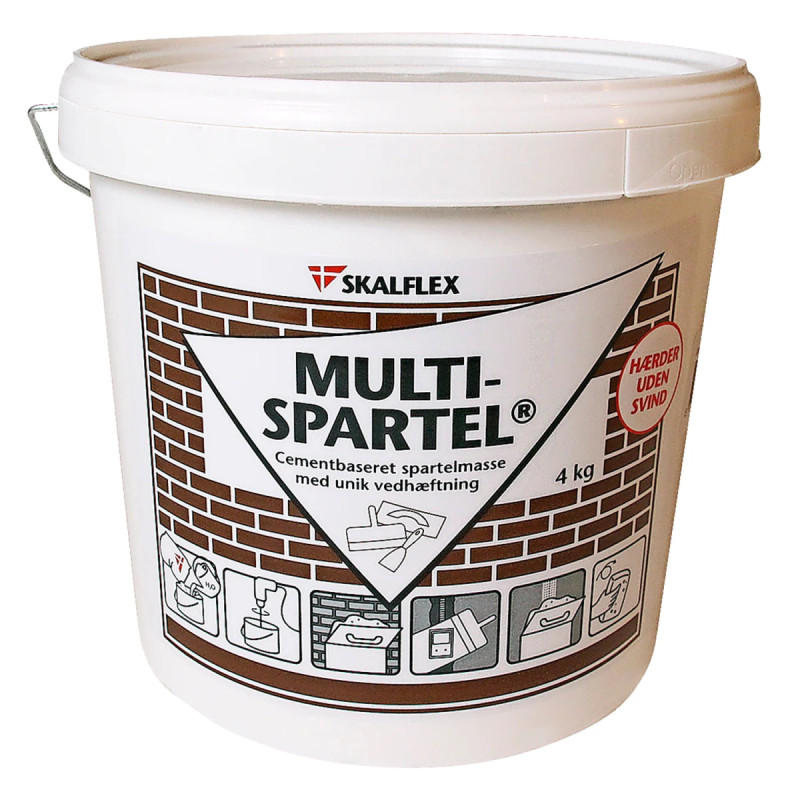 Skalflex Spartelmasse Multispartel Hvid 4kg