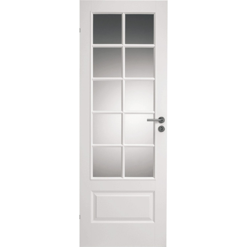 Swedoor Compact Sp10 Hvidmalet Dør Massiv   Glas M9x21   82 5x204cm